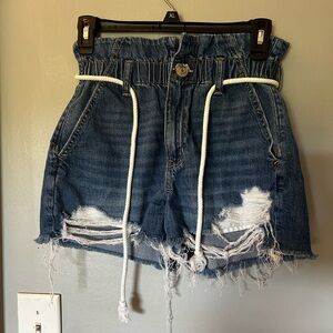 Denim Distressed Women's Shorts
